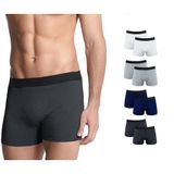 Kit Com 8 Cuecas Boxer Basic Lisa Sortidas - Polo Match M