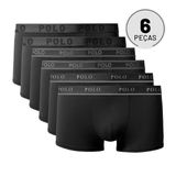 Kit Com 6 Cuecas Boxer Sortidas  - Polo Match P