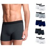 Kit Com 10 Cuecas Boxer Basic Lisa Sortidas - Polo Match M