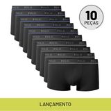 Kit Com 10 Cuecas Boxer Urban Sortidas - Polo Match P