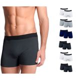 Kit Com 12 Cuecas Boxer Basic Lisa Sortidas - Polo Match Gg