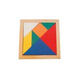 Brinquedos Educativos - Jogo Tangram - 20x20cm 7 Peças