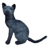 Gato Preto Pelúcia 35 C M Alt Sentado
