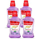 Kit 4 Enxaguantes bucal Colgate Total 12 Zero Álcool Anti-Tártaro 500ml