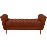 Recamier Grecia 150cm Suede Terra Cota Mpassos