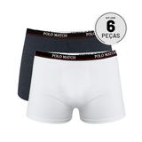 Kit Com 6 Cuecas Boxer Sortidas New Edition - Polo Match Xg