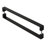 Puxador de Porta Pivotante Alumínio Inoxidável Preto 80cm