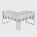 Mesa para Escritório Angular ME4145 Tecno Mobili Branco