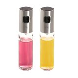 Kit Com 2 Spray Pulverizador Borrifador Inox Azeite Vinagre