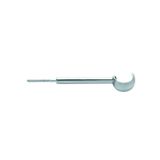 Suporte Simples 19mm Aluminio Cromado ( Pç )