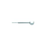 Suporte 28mm com haste de 15cm Cromado Alumínio ( Peça )