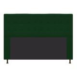 Cabeceira Estofada Dama Capitonê 195 cm para Cama Box King Suede Verde para Quarto - AM Decor