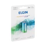 Kit Com 2 Baterias Pilha 3V Cr123 Elgin Lithium
