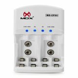Carregador Bivolt De Pilha Aa / Aaa E Bateria 9v CP50 Mox