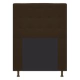 Cabeceira Estofada Dama Capitonê 90 cm para Cama Box Solteiro Suede Marrom para Quarto - AM Decor