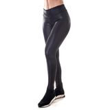 Calça Legging Cirrê  Preta Poliéster - P (40-42)