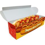 Embalagem Para Cachorro Quente Delivery 20Cm Vermelho 100Un