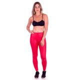 Calça Legging Cirrê Vermelha Poliéster - Torch Red - P (40-42)