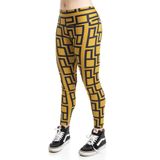 Calça Legging Plaza Mostarda Poliéster - GG (52-54)