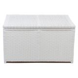Cesto De Roupa Fibra Sintética Horizontal 70x40x40 Branco