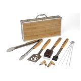 Kit Estojo Grill/Churrasco de Bambu CGS-7014 13 Peças