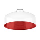 Boleira Prato Cozy médio - Vermelho Bold