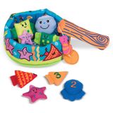 Melissa &amp, Doug K's Kids Fish E Count Learning Game Com 8 Peixes Numerados Para Pegar E Liberar