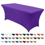 Abccanopy Spandex Tablecloths For 6 Ft Home Retangular Table Fitted Stretch Table Table Tablecover Table Toppers