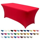 Abccanopy Spandex Tablecloths For 6 Ft Home Retangular Table Fitted Stretch Table Table Tablecover Table Toppers