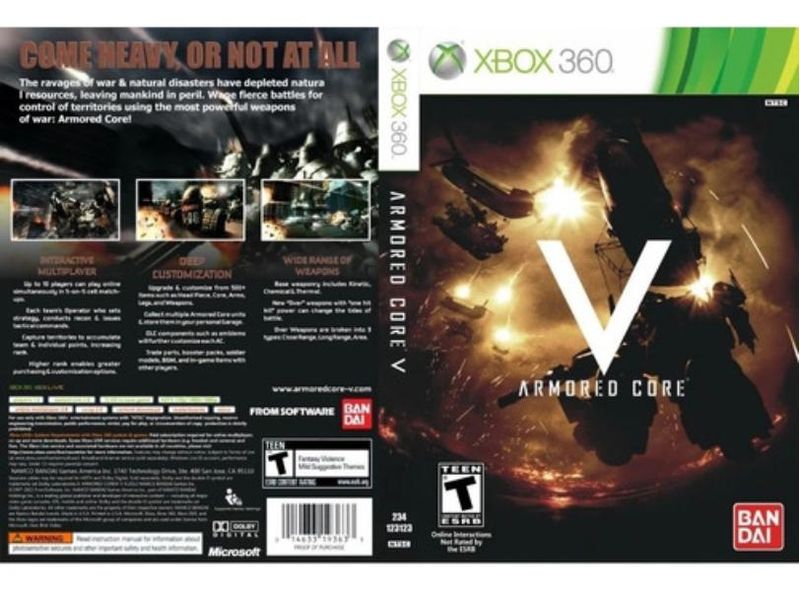 Jogo Armored Core V - Xbox 360 - Bandai Namco Games