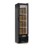 Refrigerador Vertical Cervejeira Porta de Vidro 230 Litros 220v Frost Free Gelopar Preto