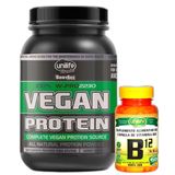 Whey Proteína Vegana Sabor Chocolate 900g E Vitamina B12 Vegana