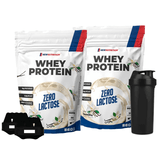 Combo 2x Whey Protein Zero Lactose 900g Newnutrition Baunilha