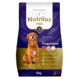 Ração Seca Nutrilus Pro Frango &amp; Carne Para Cães Adultos - 15 Kg