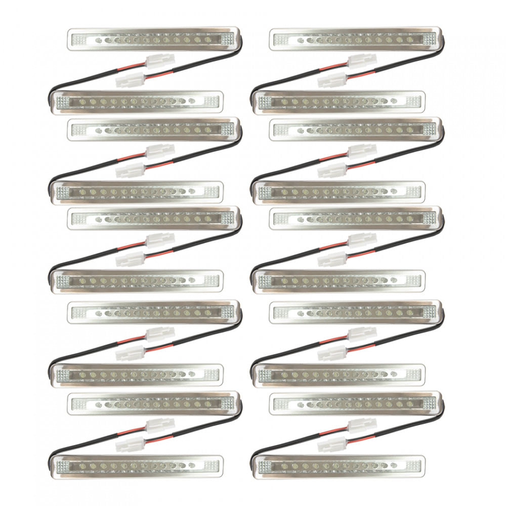 Kit Lâmpada Led Retangular - 20 Peças