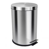 Lixeira Com Pedal Em Aço Inox 12 L Cesto