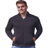 casaco masculino social de inverno malha tricô manga longa
