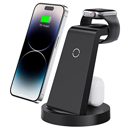 Dock De Carregamento 3 Em 1 P/ Iphone, Apple Watch E Airpods - Carregador Sem Fio P/ Iphone 14/13/12/11/x Pro Max