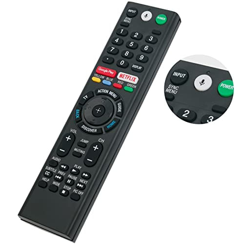 Controle De Voz Para Sony Tv 4k Led Hdtv Bravia - Rmf-tx300u Com Microfone Xbr-43x800e, Xbr-49x800e, Xbr-55x800e, Xbr-55x806e, Xbr-65x850e,