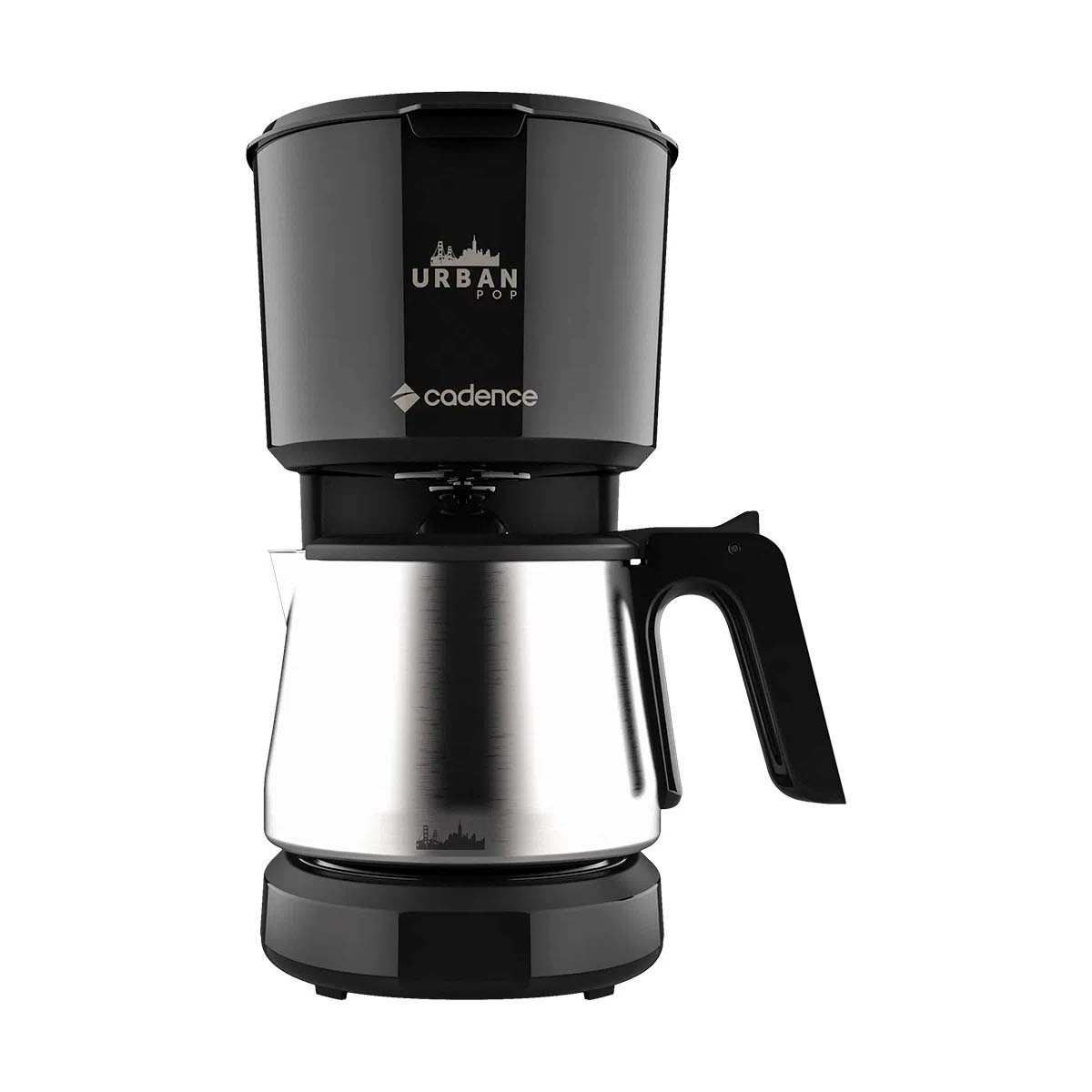 Cafeteira Elétrica Cadence Urban Steel Preto 110v - Caf801