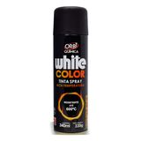 Tinta Spray White Color Alta Temperatura Preto Fosco 340ml
