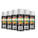 Tinta Spray White Color Uso Geral Branco Fosco 340ml - 6 Peças
