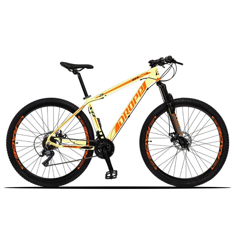 Bicicleta Dropp Z3x Disc H T21 Aro 29 Susp. Dianteira 21 Marchas - Cinza/laranja