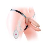 Cinta Com Pênis Duplo Oco 17cm 10 Vibrações-lovetoy