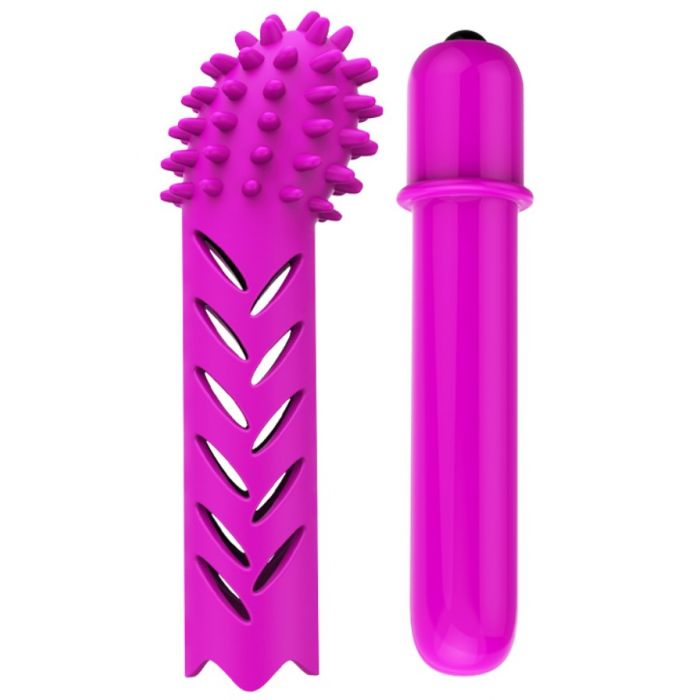 Cápsula Vibratoria Com Capa De Silicone Texturizada Bebbett Pretty Love