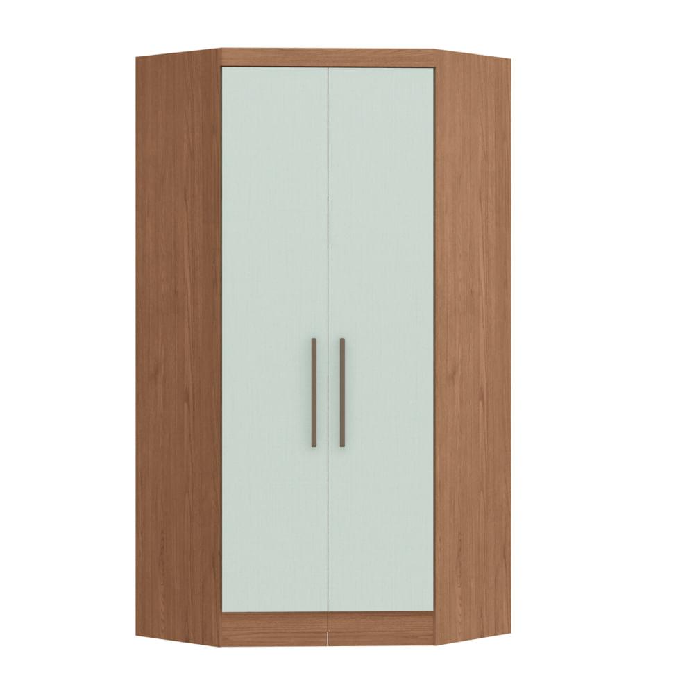 Guarda Roupa Modulado Infinity De Canto Com 2 Portas - Macadâmia/pistache