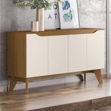 Buffet Quartzo Com 4 Portas - Nature/off White