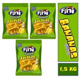 Balas Fini Bananas Plátanos Gelatinas Pacotão De 1,5 Kg