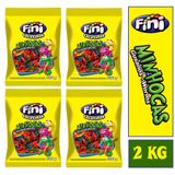 Balas Fini Gelatinas Minhocas Brilhos Pacotão 2kg