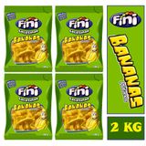 Balas Fini Bananas Plátanos Gelatinas Pacotão De 2kg